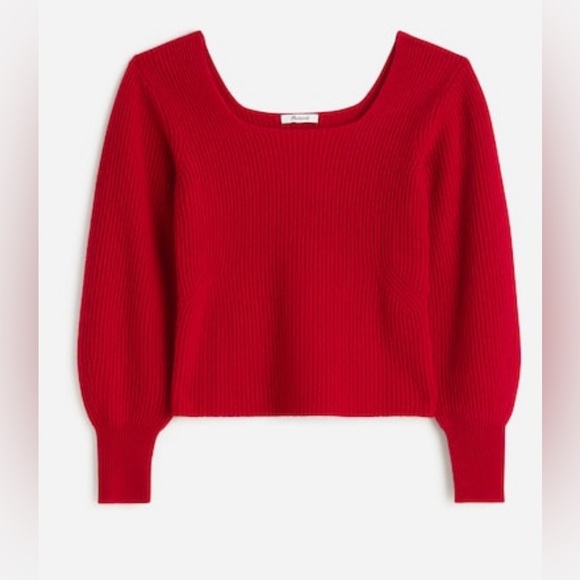 Madewell Sweaters - NWT Madewell SoftWool Square-Neck Pullover Sweater